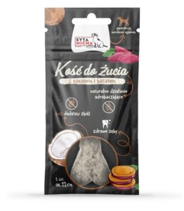 Kość do Żucia dla Psa Kokos z Batatem - zdrowe zęby - naturalne odrobaczanie
