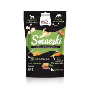 Smaczki / Treserki WEGE dla psa z BATATEM, MARCHEWKĄ I BANANEM 80g