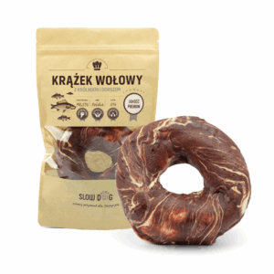 Krążek wołowy owinięty królikiem i dorszem 11cm